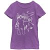Girl’s Lost Gods Boombox Cat Cartoon T-Shirt