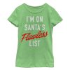 Girl’s Lost Gods Christmas Santa’s Flawless List T-Shirt