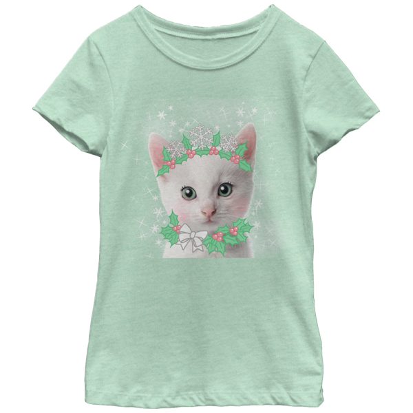 Girl’s Lost Gods Christmas Sugar Cat Fairy T-Shirt