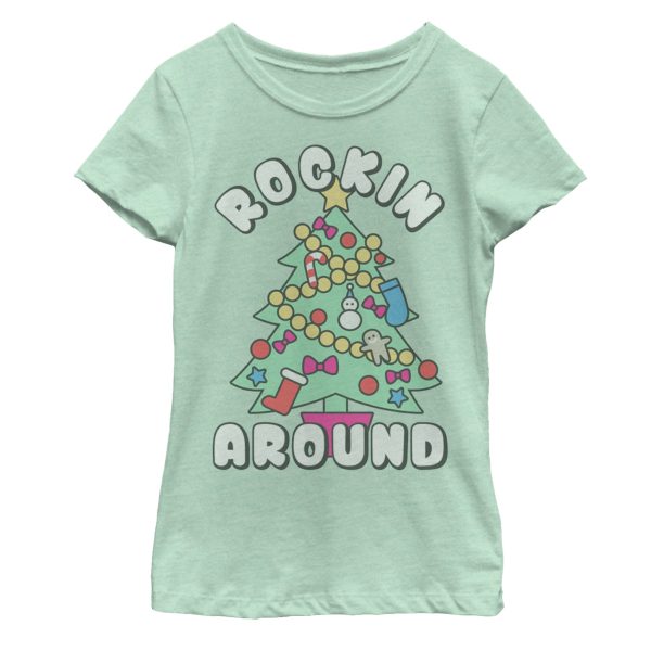 Girl’s Lost Gods Christmas Tree Rockin’ Around T-Shirt