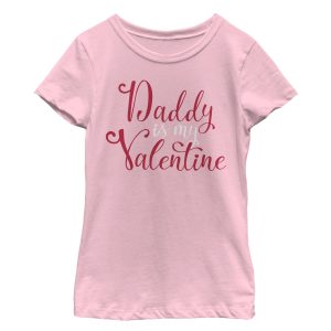 Girl’s Lost Gods Daddy is My Valentine T-Shirt