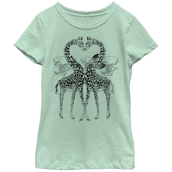 Girl’s Lost Gods Giraffe Heart T-Shirt