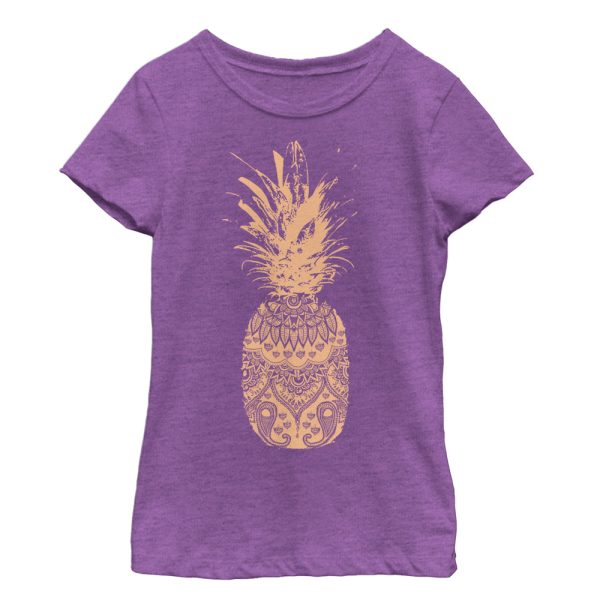 Girl’s Lost Gods Henna Print Pineapple T-Shirt