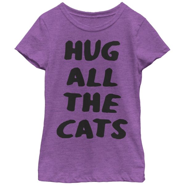 Girl’s Lost Gods Hug All the Cats T-Shirt