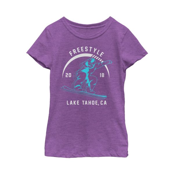 Girl’s Lost Gods Lake Tahoe Snowboarding T-Shirt