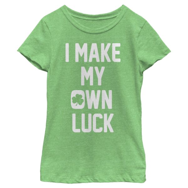 Girl’s Lost Gods St. Patrick’s Day I Make My Own Luck T-Shirt