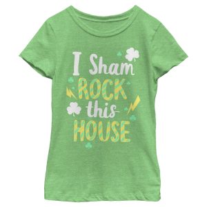 Girl’s Lost Gods St. Patrick’s Day I Sham Rock This House T-Shirt