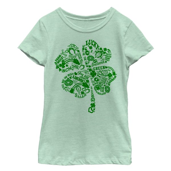 Girl’s Lost Gods St. Patrick’s Day Shamrock Sayings T-Shirt