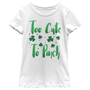Girl’s Lost Gods St. Patrick’s Day Too Cute To Pinch T-Shirt