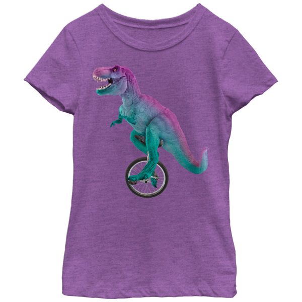 Girl’s Lost Gods Unicycle Dinosaur T-Shirt