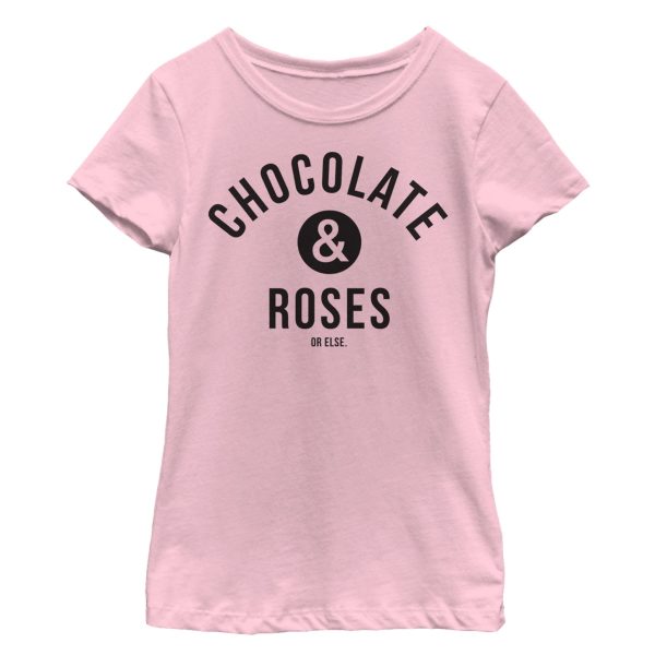 Girl’s Lost Gods Valentine’s Day Chocolate and Roses T-Shirt