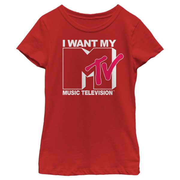 Girl’s MTV I Want My Music Television T-Shirt