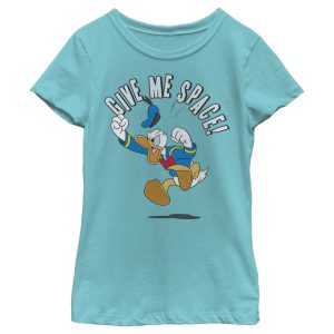Girl’s Mickey & Friends Donald Duck Give Me Space T-Shirt