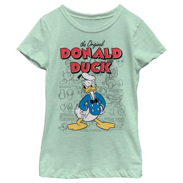 Girl’s Mickey & Friends Donald Duck Original Art T-Shirt