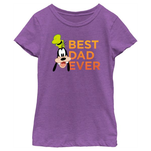 Girl’s Mickey & Friends Father’s Day Best Goofy Dad Ever T-Shirt