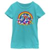Girl’s Mickey & Friends Groups All Here With Rainbow T-Shirt