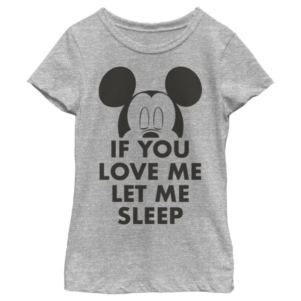 Girl’s Mickey & Friends If You Love Me Let Me Sleep T-Shirt