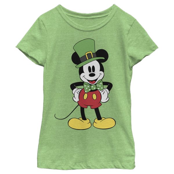 Girl’s Mickey & Friends Mickey Dressed Up for St. Patrick’s T-Shirt