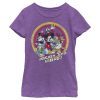 Girl’s Mickey & Friends Mickey & Friends Retro Group Circle T-Shirt