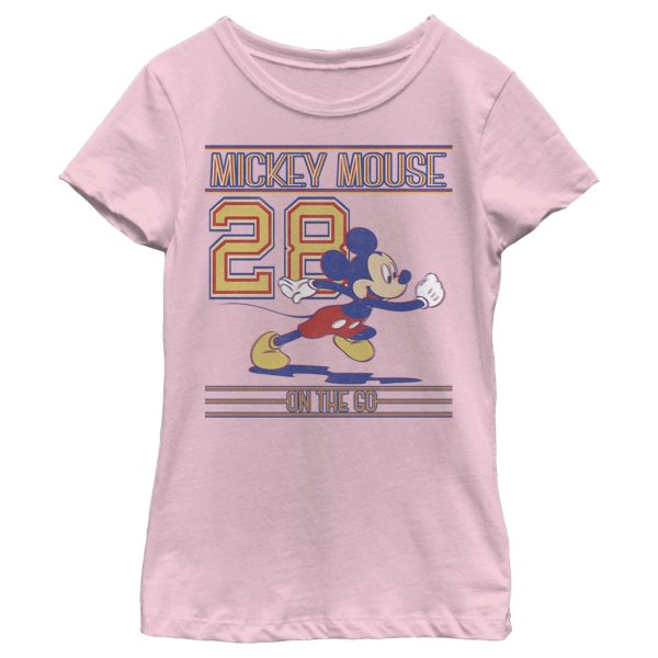 Girl’s Mickey & Friends Mickey Mouse 28 On The Go T-Shirt