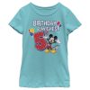 Girl’s Mickey & Friends Mickey Mouse 5th Birthday Wishes T-Shirt