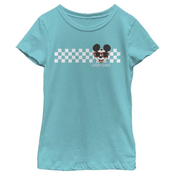 Girl’s Mickey & Friends Mickey Mouse Checkers T-Shirt