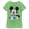 Girl’s Mickey & Friends Mickey Mouse Earth Heart T-Shirt