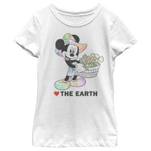 Girl’s Mickey & Friends Mickey Mouse Love the Earth T-Shirt
