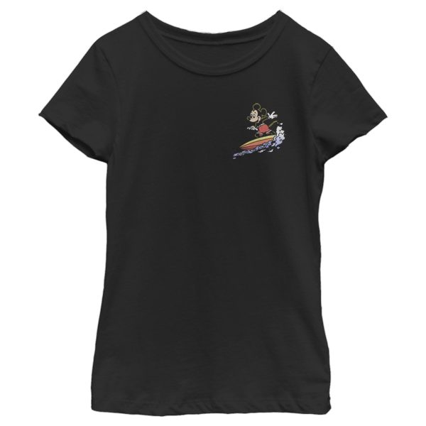 Girl’s Mickey & Friends Mickey Mouse Pocket Surfer T-Shirt