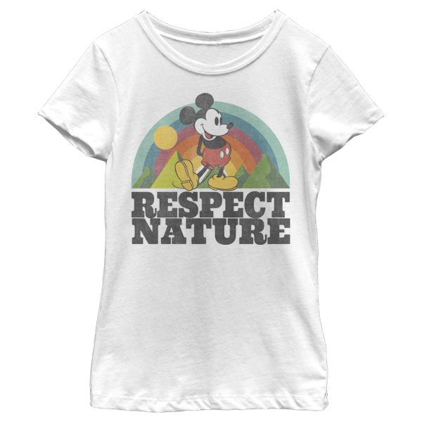 Girl’s Mickey & Friends Mickey Mouse Respect Nature T-Shirt