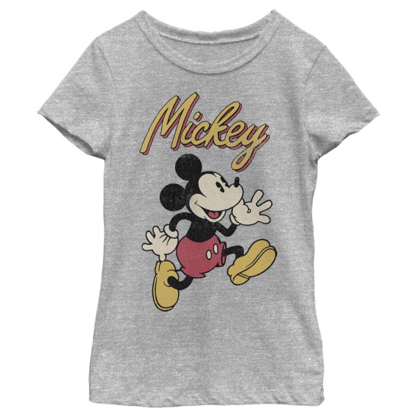 Girl’s Mickey & Friends Mickey Mouse Retro Running T-Shirt