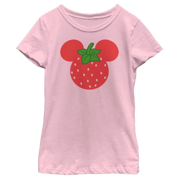 Girl’s Mickey & Friends Mickey Mouse Strawberry Silhouette T-Shirt