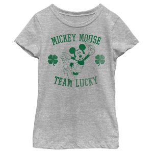 Girl’s Mickey & Friends Mickey Mouse Team Lucky T-Shirt