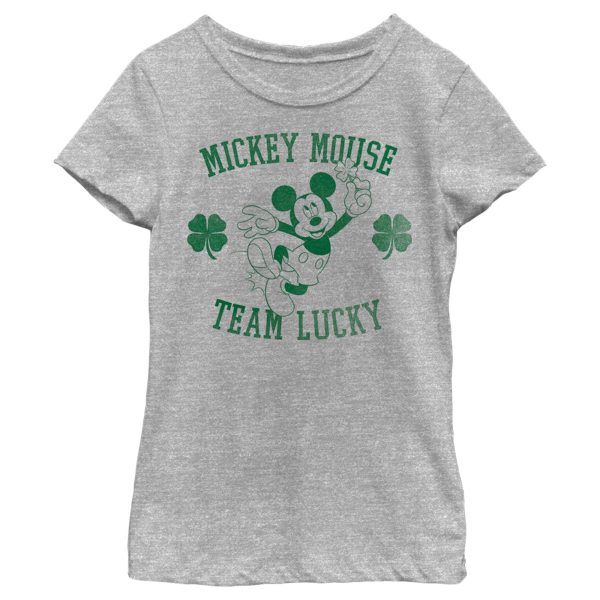 Girl’s Mickey & Friends Mickey Mouse Team Lucky T-Shirt