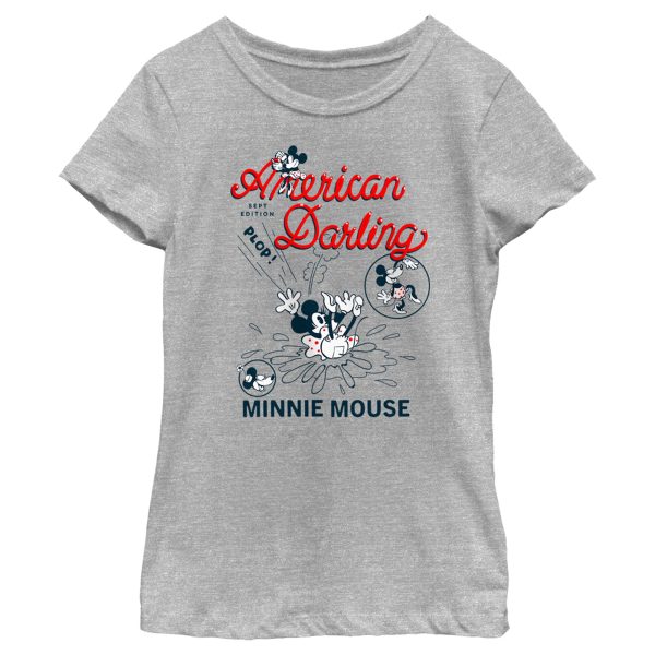 Girl’s Mickey & Friends Mickey and Friends Minnie American Darling T-Shirt