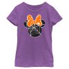 Girl’s Mickey & Friends Mickey and Friends Minnie Web Silhouette T-Shirt