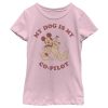 Girl’s Mickey & Friends Mickey and Goofy My Dog is my Co-Pilot T-Shirt