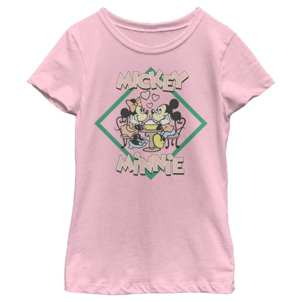 Girl’s Mickey & Friends Mickey and Minnie Date Night T-Shirt