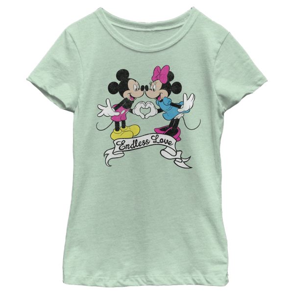 Girl’s Mickey & Friends Mickey and Minnie Endless Love T-Shirt