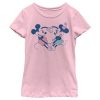 Girl’s Mickey & Friends Mickey and Minnie Heart T-Shirt