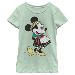 Girl’s Mickey & Friends Minnie Mouse German Oktoberfest Dirndl T-Shirt