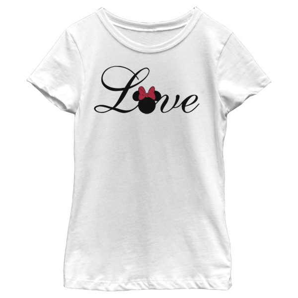 Girl’s Mickey & Friends Minnie Mouse Love T-Shirt