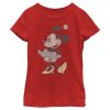 Girl’s Mickey & Friends Retro Distressed Minnie T-Shirt