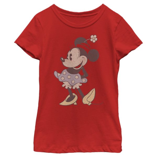 Girl’s Mickey & Friends Retro Distressed Minnie T-Shirt