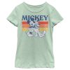 Girl’s Mickey & Friends Retro Pluto and Mickey Mouse T-Shirt