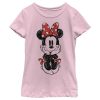 Girl’s Mickey & Friends Sitting Minnie Sketch T-Shirt
