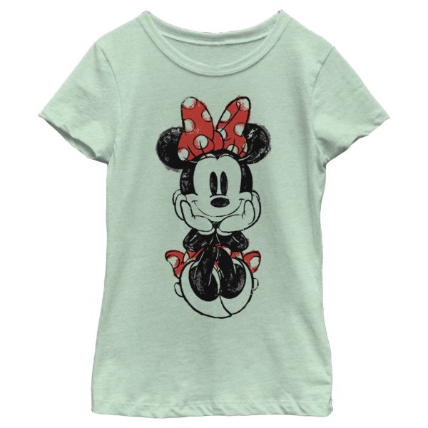 Girl’s Mickey & Friends Sitting Minnie T-Shirt