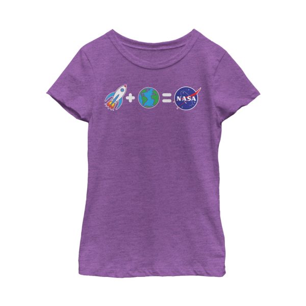 Girl’s NASA Emoji Space Equation T-Shirt