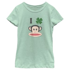 Girl’s Paul Frank St. Patrick’s Day Four-Leaf Clover Julius T-Shirt