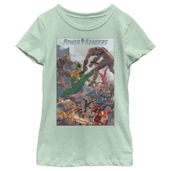 Girl’s Power Rangers Battle Time Poster T-Shirt